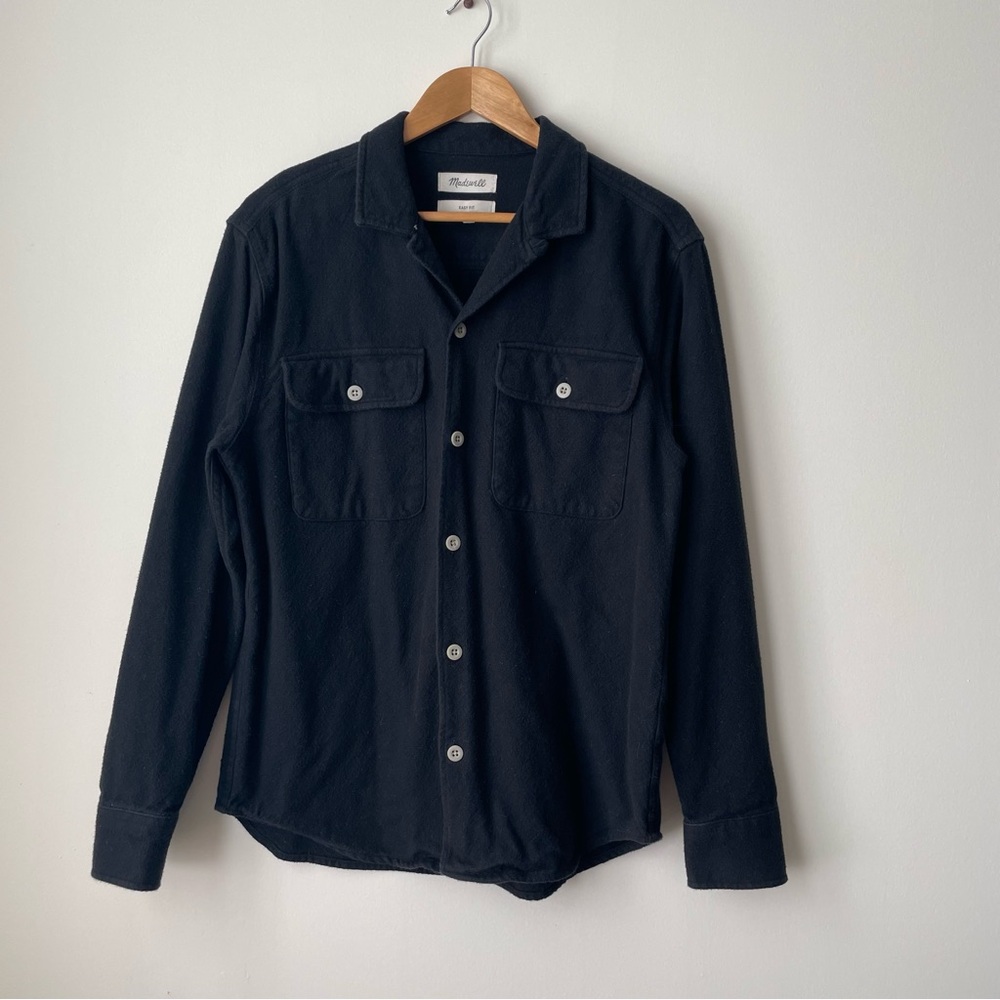Madewell Brushed Cotten Easy Fit Shirt Jacket